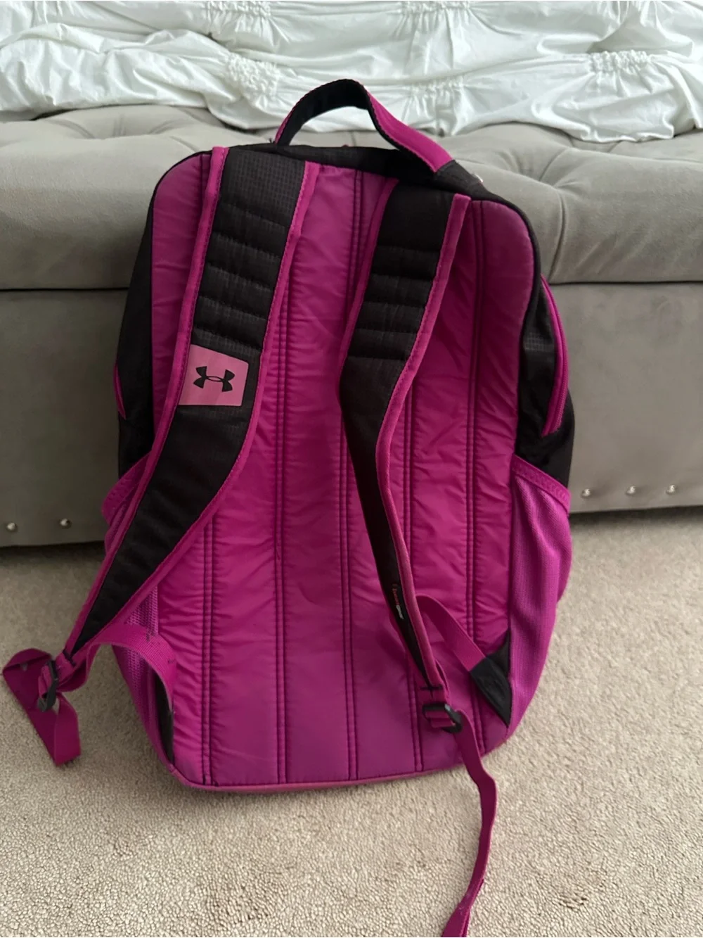 Under Armour Storm Black and Pink Logo Sport Backpack